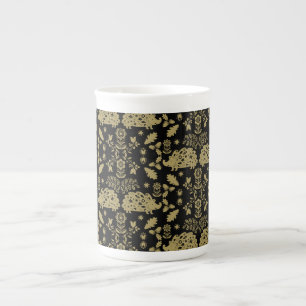 Hedgehog Folk Art Benporslin Mugg