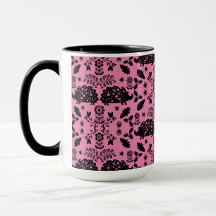 Hedgehog Folk Art Mugg