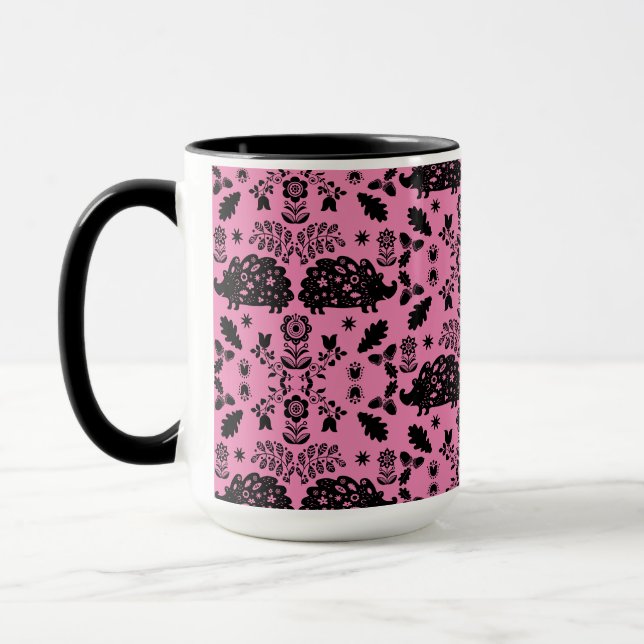 Hedgehog Folk Art Mugg (Vänster)