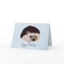 Hedgehog Grattis på födelsedagen Card