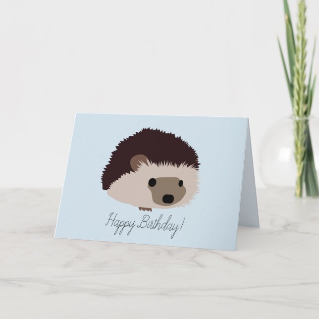 Hedgehog Grattis på födelsedagen Card Kort (Framsida)