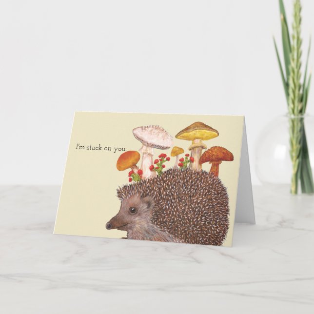 Hedgehog-hälsningskort Kort (Framsida)