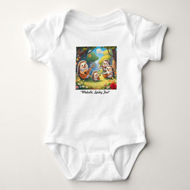 "Hedgehog Harmony" T Shirt (Framsida)