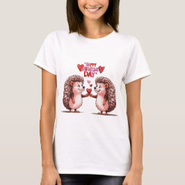 Hedgehog Heart - Alla hjärtans dag Kärlek T Shirt
