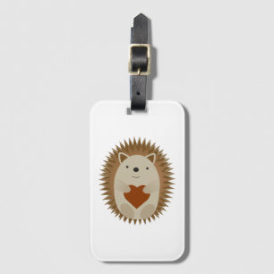 Hedgehog Heart Bagagebricka
