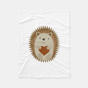 Hedgehog Heart Fleecefilt