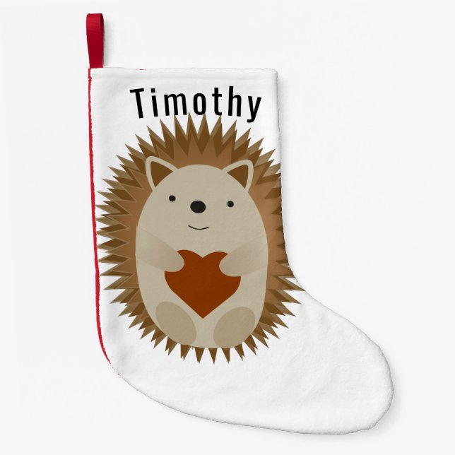 Hedgehog Heart Liten Julstrumpa (Framsidan)