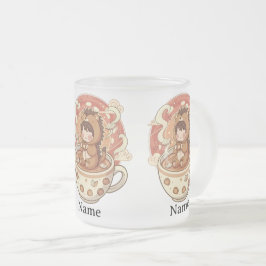 Hedgehog Heat Reveal Magic Coffee Mug Frostad Glasmugg