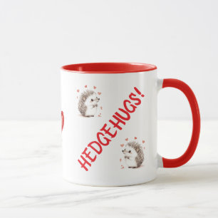 Hedgehog, Hedgehugs, Gift for BFF, Friend, Älskare Mugg