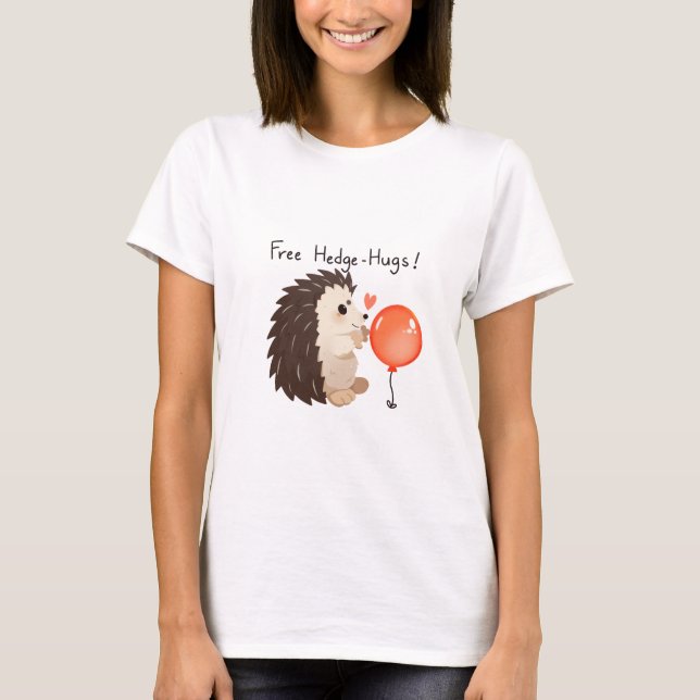 ’Hedgehog Hug’ T-Shirt (Framsida)