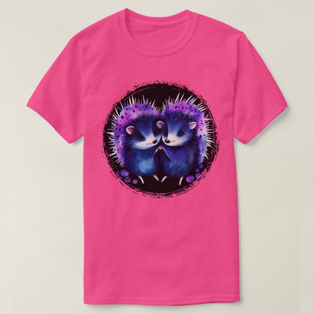 Hedgehog Hugs T Shirt (Design framsida)