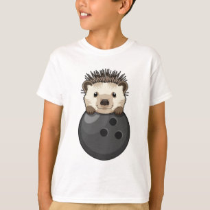 Hedgehog i Bowling med Bowling ball T Shirt