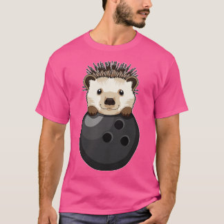 Hedgehog i Bowling med Bowling ball T Shirt