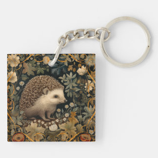Hedgehog i Forest William Morris stil