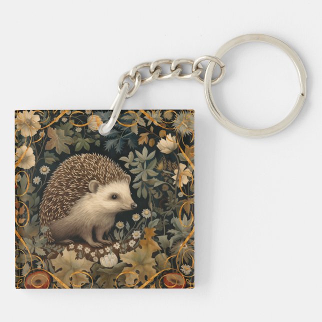 Hedgehog i Forest William Morris stil (Baksidan)