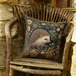 Hedgehog i Forest William Morris stil Kudde