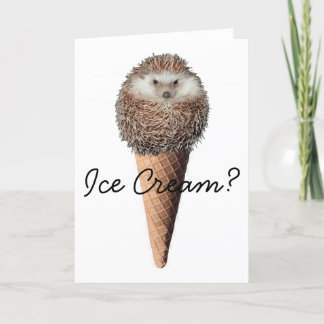 Hedgehog Ice Cream Kort