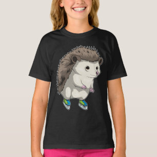 Hedgehog Ice skridling Ice skates T Shirt