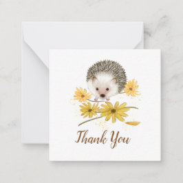 Hedgehog Illustration Tackkort-kort Anteckningskort