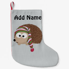 Hedgehog in Sleeping Cap Liten Julstrumpa