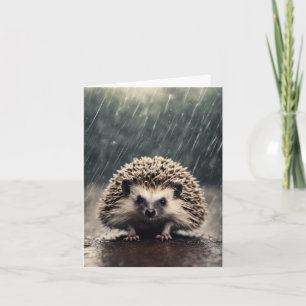 Hedgehog in the Rain Anteckningskort