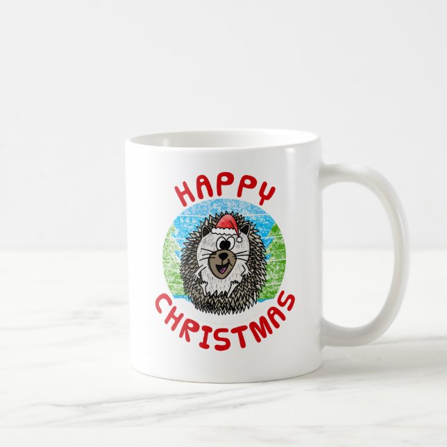 Hedgehog jul Animal Wildlife Nature Kids Kaffemugg (Höger)