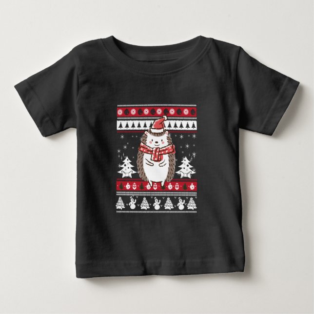 Hedgehog jul t shirt (Framsida)
