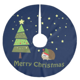 Hedgehog-julscen Julgransmatta Borstad Polyester