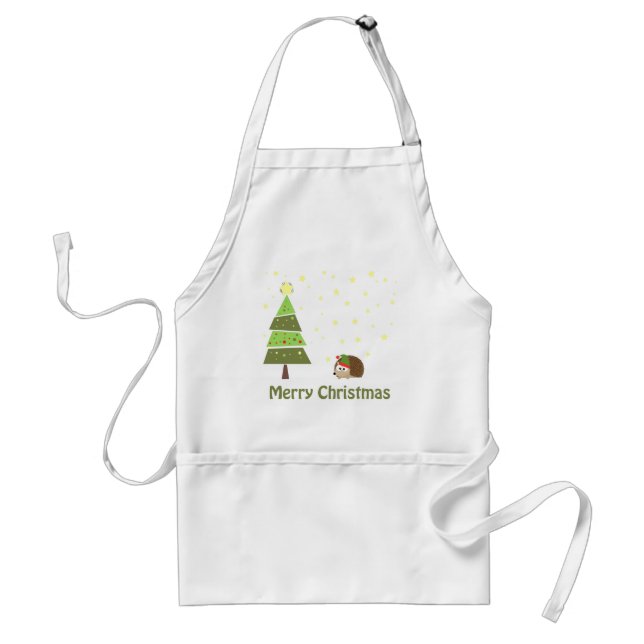 Hedgehog-julscenen Förkläde (Framsidan)