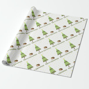 Hedgehog-julscenen Presentpapper
