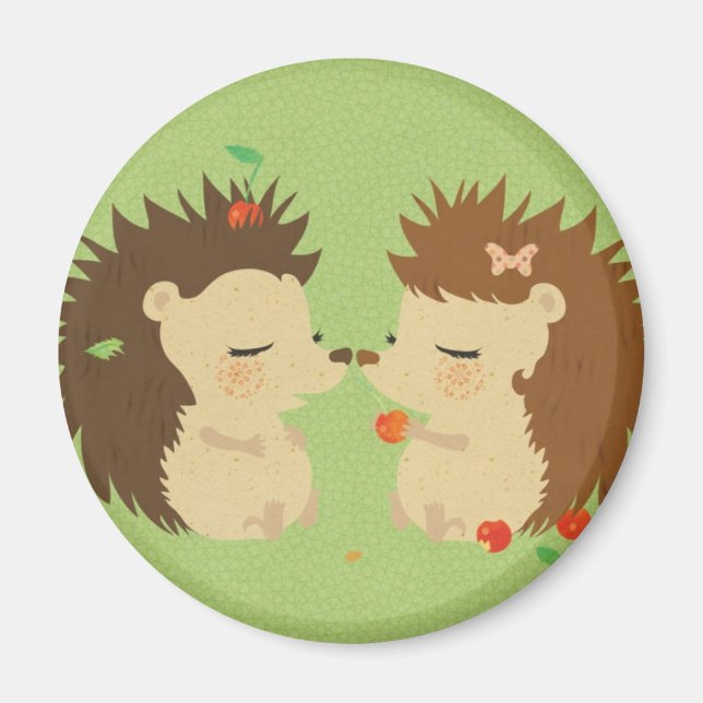 Hedgehog Kärlek Magnet (Framsidan)