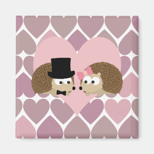 Hedgehog Kärlek med Hearts Magnet