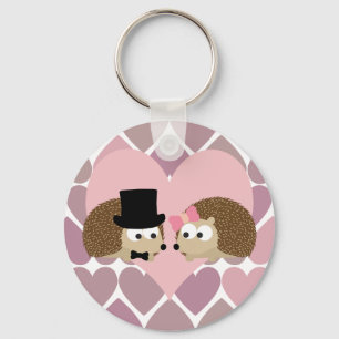 Hedgehog Kärlek med Hearts Nyckelring