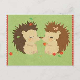Hedgehog Kärlek vykort