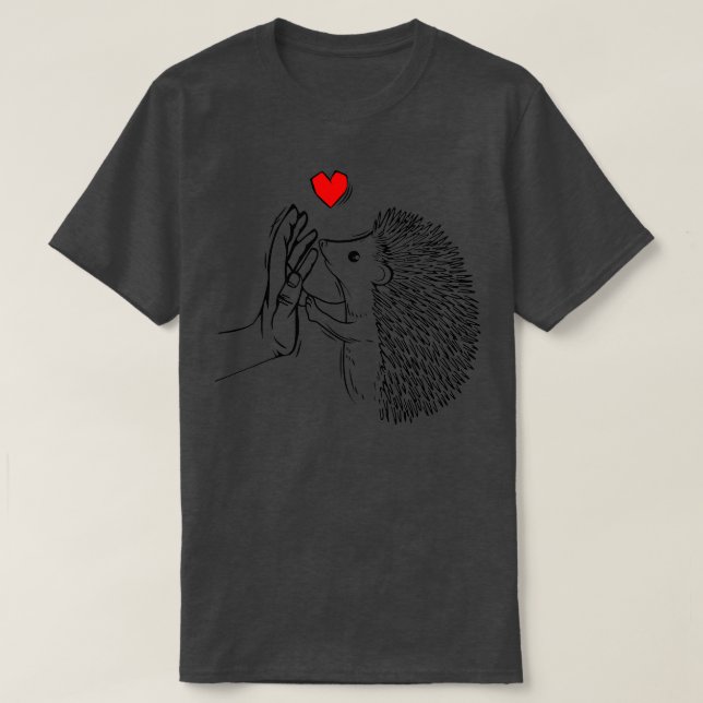 Hedgehog Kärlek Women Girls Kids Boys Manar T Shirt (Design framsida)