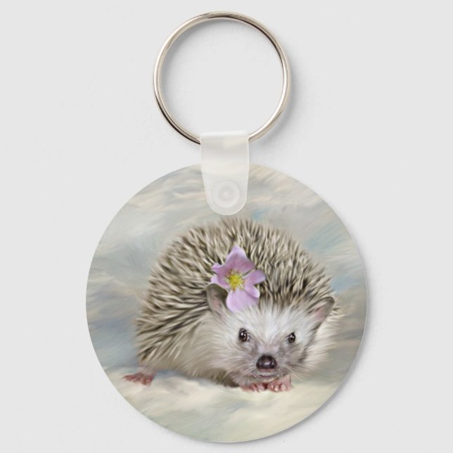 Hedgehog Keychain Nyckelring (Framsida)