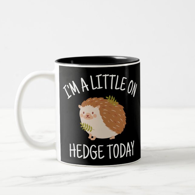 Hedgehog Little på Hedge Today Två-Tonad Mugg (Vänster)