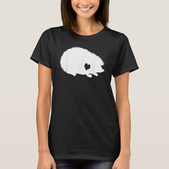 Hedgehog Love Heart Hedgehog Costume  Hedgehog T Shirt (Framsida)