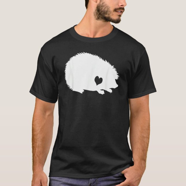 Hedgehog Love Heart Hedgehog Costume  Hedgehog T Shirt (Framsida)