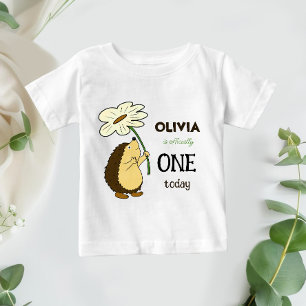 Hedgehog med blomma t shirt