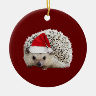 Hedgehog med Hat Ljus jul Julgransprydnad Keramik
