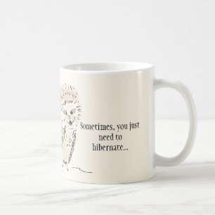 Hedgehog Mugg: Ibland behöver man bara Hibernate Kaffemugg