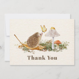 Hedgehog Mushroom Butterfly Baby Shower Tack Kort