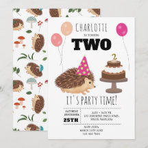 Hedgehog Mushroom Woodland Forest Funny Birthday