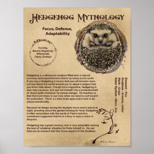 HEDGEHOG MYTOLOGY POSTER