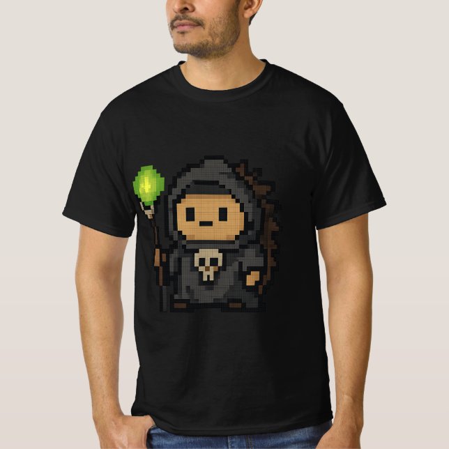 hedgehog necromancer-tröja t shirt (Framsida)