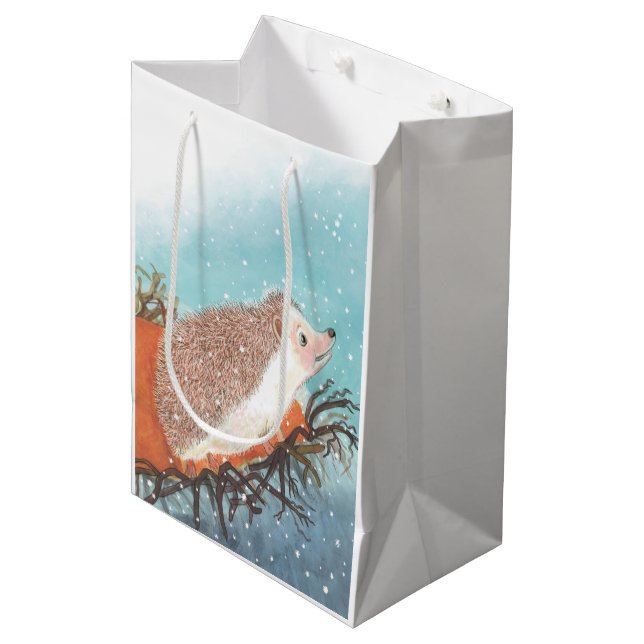 Hedgehog och första snöflingor (Framsidan Vinklad)