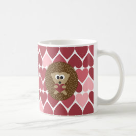 Hedgehog och hjärtan kaffemugg
