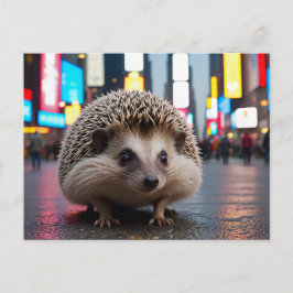 Hedgehog på Times Square Helg Vykort