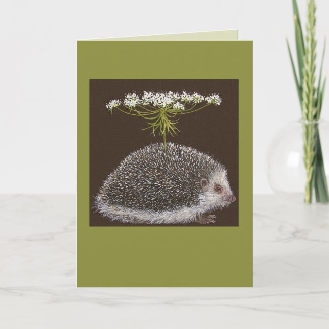 Hedgehog-paraplykort Kort (Framsida)